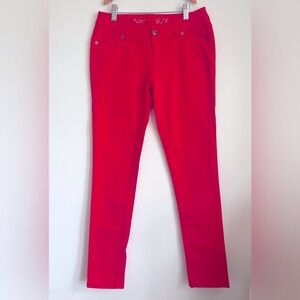 Size 2 The Limited Red Denim Skinny Jeans
